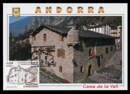 ANDORRA Correos (2020) - Carte Maximum Card Candidatura Patrimoni Mundial UNESCO Casa De La Vall, World Heritage Site - Sonstige & Ohne Zuordnung