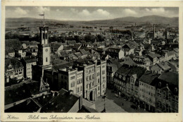 Zittau, Blick Vom Johannisturm Zum Rathaus - Zittau