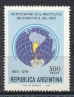 Argentina 1979- The 100th Anniversary Of The Military Geographical Institute Set (1v) - Unused Stamps