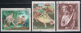 FRANCE : N° 1652-1653-1654 Oblitérés (Oeuvres D'art) - PRIX FIXE - - Used Stamps