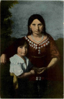 Pocahontas And Her Son - Native Americans