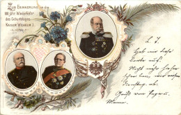 Erinnerung 100jährige Wiederkehr Geburtstag Wilhelm I - Familles Royales