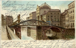 Berlin - Die Jungfernbrücke - Litho - Sonstige & Ohne Zuordnung