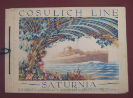 Buch Informations-Dokumentation Cosulich Line "Saturnia" - Transport