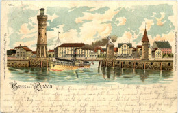 Gruss Aus Lindau - Litho - Lindau A. Bodensee