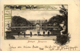 Stuttgart - Anlagensee - Litho Jugendstil - Stuttgart