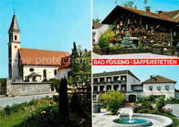 72841084 Safferstetten Pfarrkirche Springbrunnen Bauernhaus Safferstetten - Bad Füssing