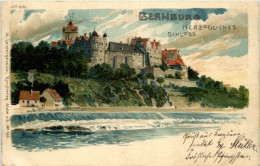 Bernburg - Herzogliches Schloss - Litho - Bernburg (Saale)