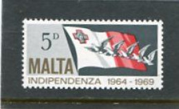 MALTA - 1969  5d  INDEPENDENCE  MINT NH - Malta
