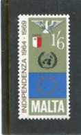 MALTA - 1969  1/6  INDEPENDENCE  MINT NH - Malte