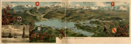 Gruss Vom Bodensee - Lindau - Klappkarte Litho - Lindau A. Bodensee