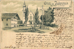 Gruss Aus Judenstein Bei Hall In Tirol - Litho - Andere & Zonder Classificatie