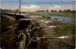1. Weltkrieg - Umwandlung Eines Hochwasser Schutzdammes - Oorlog 1914-18