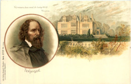 Tennyson - Litho - Schriftsteller
