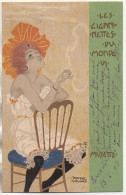 Art Nouveau  Illustrateur Raphaël KIRCHNER Série Les Cigarettes Du Monde N°VI  Musette - Kirchner, Raphael