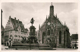 72840735 Nuernberg Neptunbrunnen Und Frauenkirche Nuernberg - Nuernberg