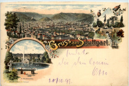 Gruss Aus Stuttgart - Litho - Stuttgart