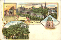 Gruss Aus Aachen - Litho - Aachen
