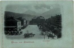 Gruss Aus Innsbruck - Bahnhofplatz - Litho - Innsbruck