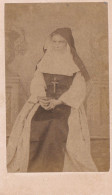 BRUXELLES - Photo CDV Portrait D'une Religieuse, Sœur Par Le Photographe DECLERCQ-DINCQ, Bruxelles - Antiche (ante 1900)