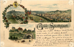 Gruss Aus Stuttgart - Litho - Stuttgart