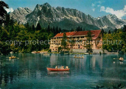 72840689 Badersee Hotel Am See Mit Zugspitzgruppe Wettersteingebirge Eibsee - Sonstige & Ohne Zuordnung
