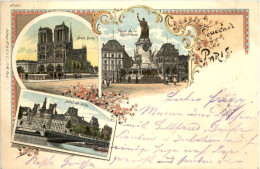 Souvenir De Paris - Litho - Other & Unclassified