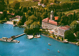 72840669 Bad Schachen Lindau Hotel Restaurant Bootsanleger Faehre Fliegeraufnahm - Lindau A. Bodensee