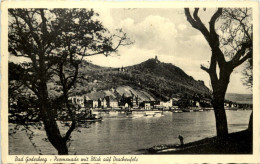 Bad Godesberg, Promenade Mit Blick Auf Drachenfels - Bonn