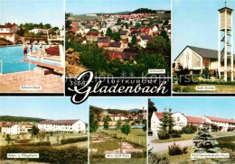 72840644 Gladenbach Schwimmbad Kirche Post Gewerkschaftshaus Minigolf Altenheim  - Sonstige & Ohne Zuordnung