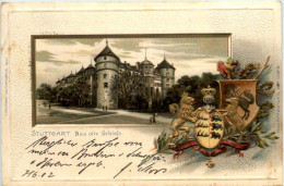 Stuttgart - Das Alte Schloss - Litho - Stuttgart