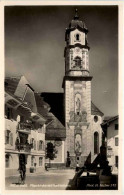 Mittenwald, Pfarrkirche Mit Goethehaus - Mittenwald