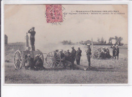 AGEN: Manoeuvres D'automne 1904, 18e Régiment D'artillerie, Batterie En Position De Serveillance - Très Bon état - Agen