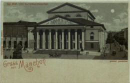 Gruss Aus München - Litho - Nationaltheater - München