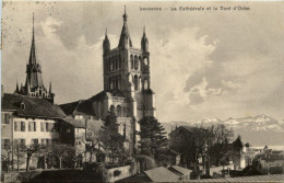 Lausanne, La Cathedrale Et La Dent DOche - Lausanne