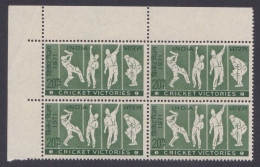 Inde India 1971 MNH Cricket Victories, Sport, Sports, Block - Unused Stamps