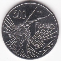 Cameroun. Banque Des Etats De L'Afrique Centrale. Essai 500 Francs 1976 E , En Nickel, KM# E9, FDC - Cameroun