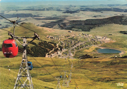 SUPER BESSE - VUE D ENSEMBLE LE LAC ARTIFICIELET LES TELE-BENNES - Besse Et Saint Anastaise