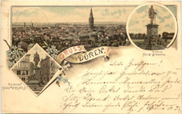 Gruss Aus Düren - Litho - Dueren