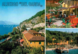 72840348 Torri Del Benaco Albergo Del Garda Terrasse Steg Torri Del Benaco - Autres & Non Classés