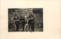 WW1 Soldaten Mit Fahrrad - Guerra 1914-18