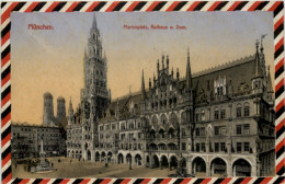 München, Marienplatz, Rathaus U. Dom - Muenchen