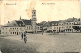 Königsbrück - Markt Mit Rathaus - Koenigsbrueck