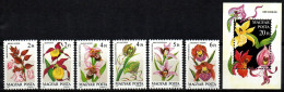 Ungarn 1987 - Mi.Nr. 3922 - 3927 A + Block 192 A - Postfrisch MNH - Blumen Flowers Orchideen Orchids - Orchideeën