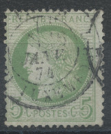 Lot N°83440   N°53, Oblitéré Cachet à Date De PARIS "Pal. Du Luxembourg", Indice 8 - 1871-1875 Ceres