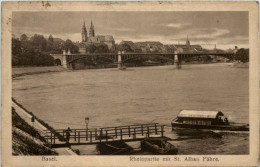 Basel, Rheinpartie Mit St. Alban Fähre - Andere & Zonder Classificatie