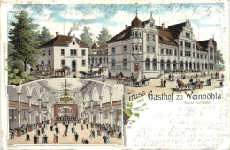 Gruss Vom Gasthof Zu Weinböhla - Litho - Weinboehla
