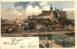 Gruss Aus Meissen - Litho - Meissen