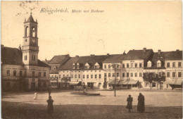 Königsbrück - Markt Mit Rathaus - Königsbrück