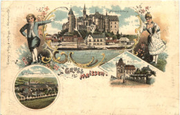 Gruss Aus Meissen - Litho - Meissen